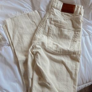 Cream/white Zara jeans